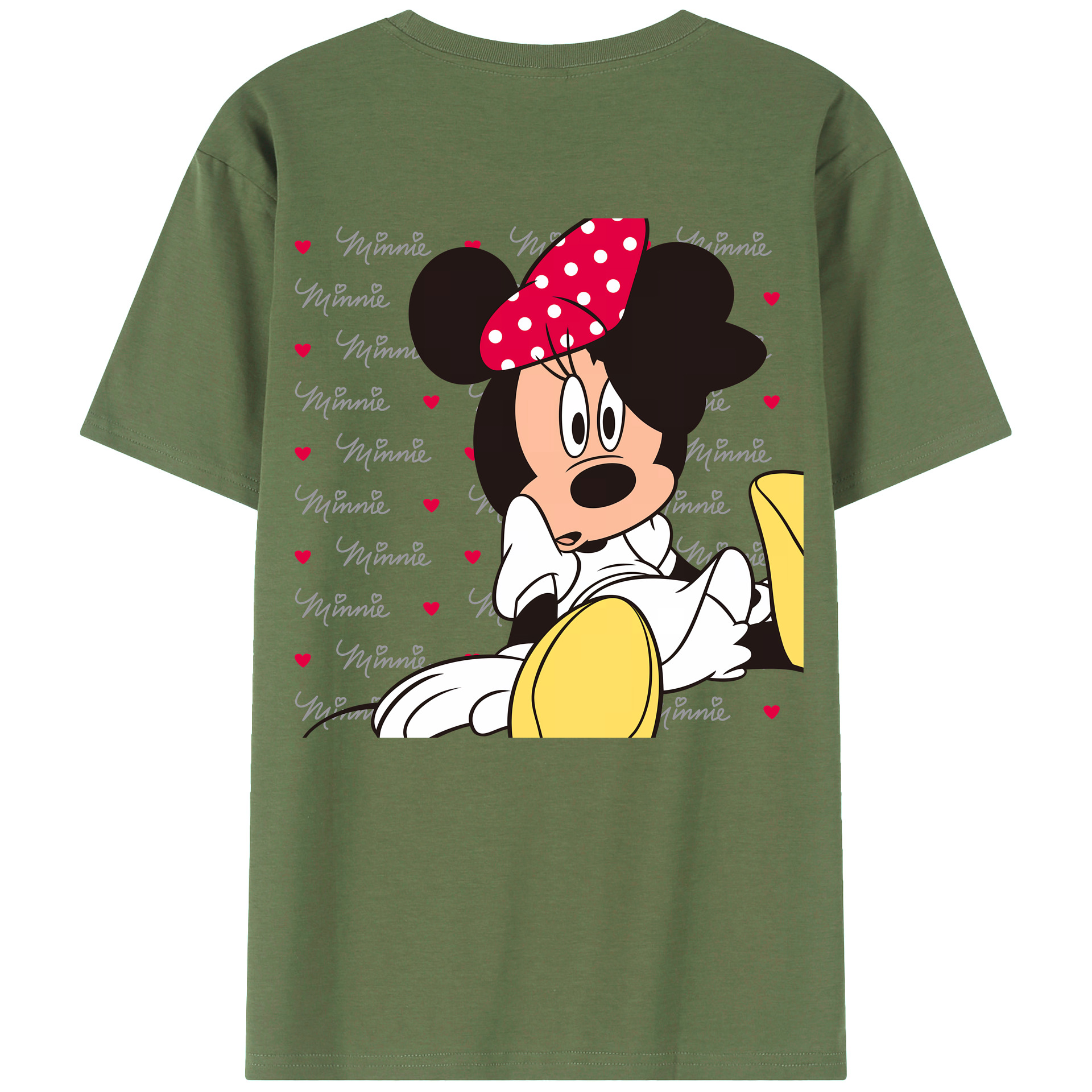 （画像用） ミッキーマウス Mickey Mouse 綿100％ メンズ半袖Tシャツ（バックプリント） 通気性